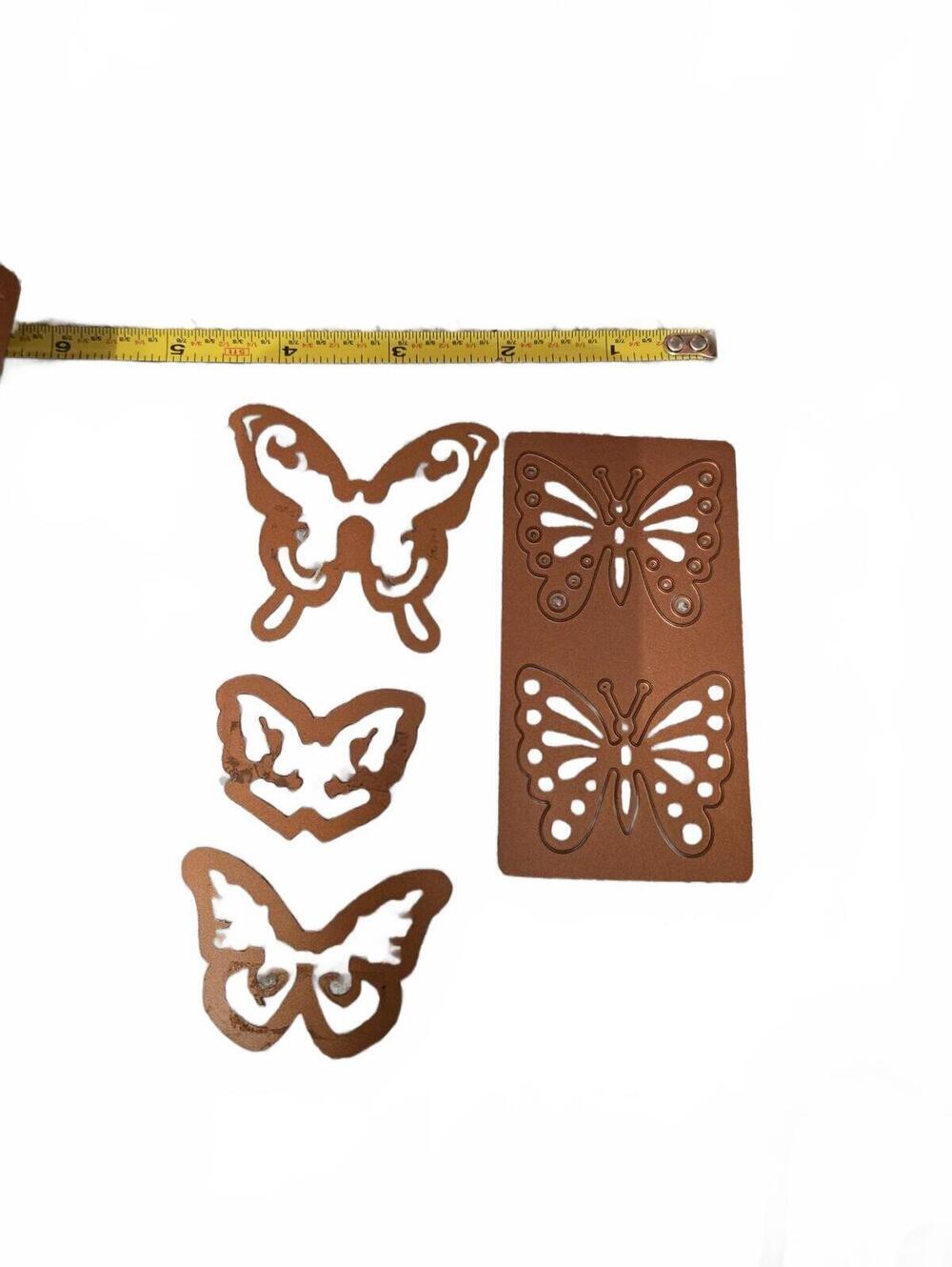 Die Cuts / 6 piece / Nested Butterflies Metal Die Cuts / papercrafting etc.